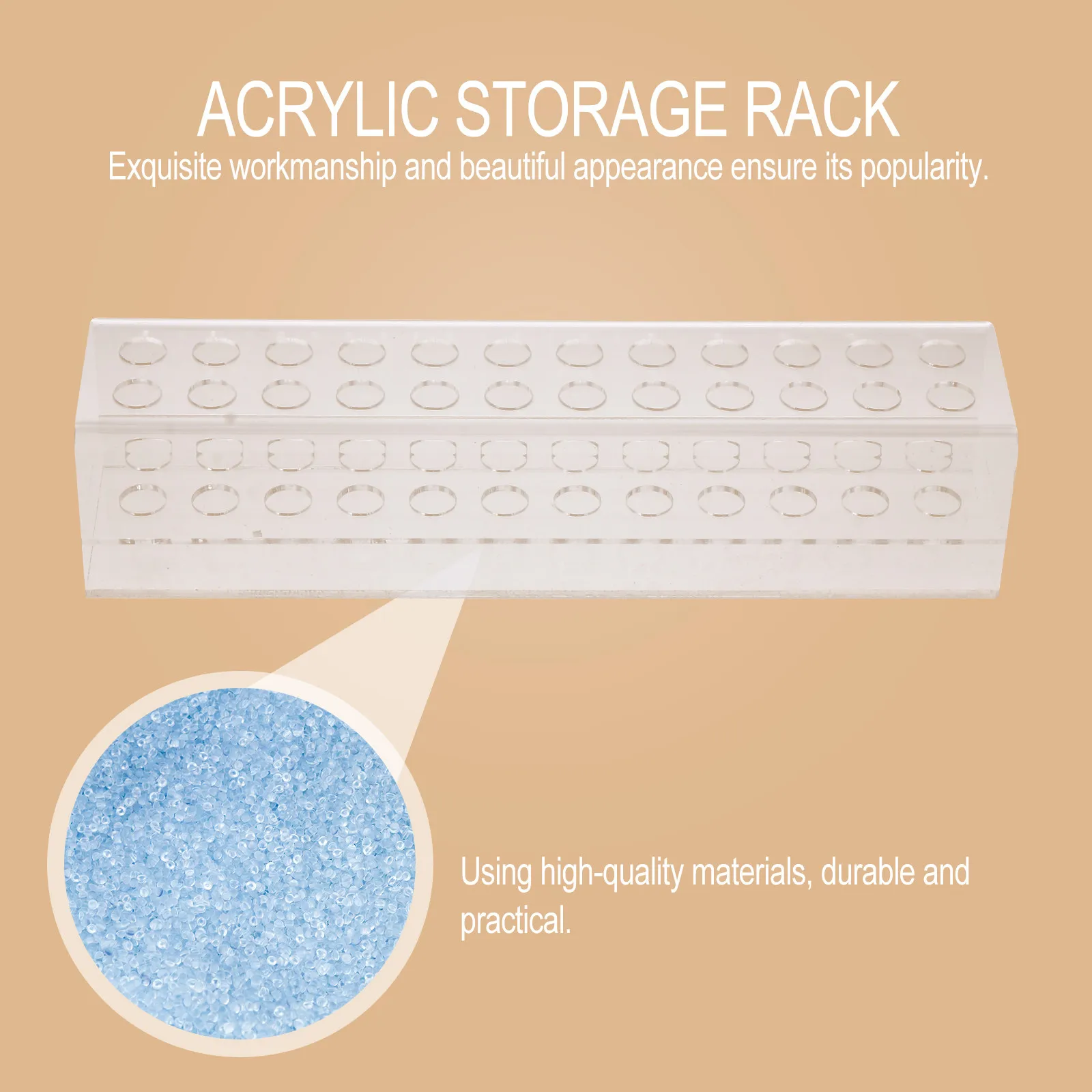 

Acrylic Transparent Pen Holder Storage Box Makeup Brush Organizer Desktop Color Pen Rack Carving Knife Holder Clear