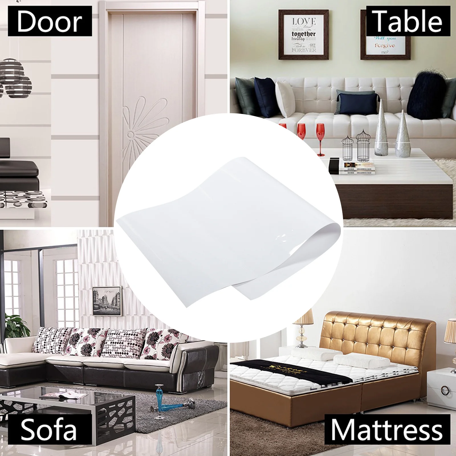 

Heavy Duty Pet Scratch Shield Tpu Door Protector Flexible Clear Door Cover Furniture Wall Scratch Guard 40x91cm