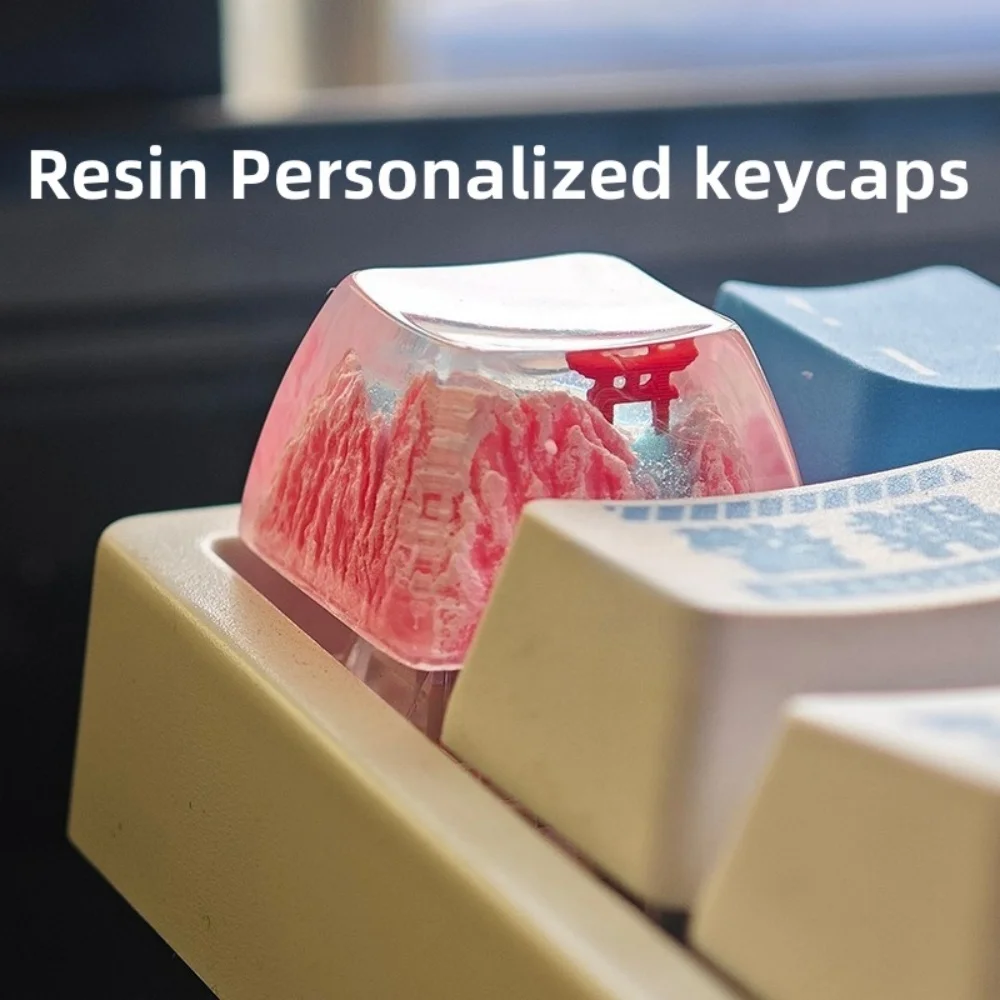 

Drip Resin Personalized keycaps R3 SA Highly Cross-Shafted Translucent Mechanical Keyboard Keycaps Gaming Keyboard Caps