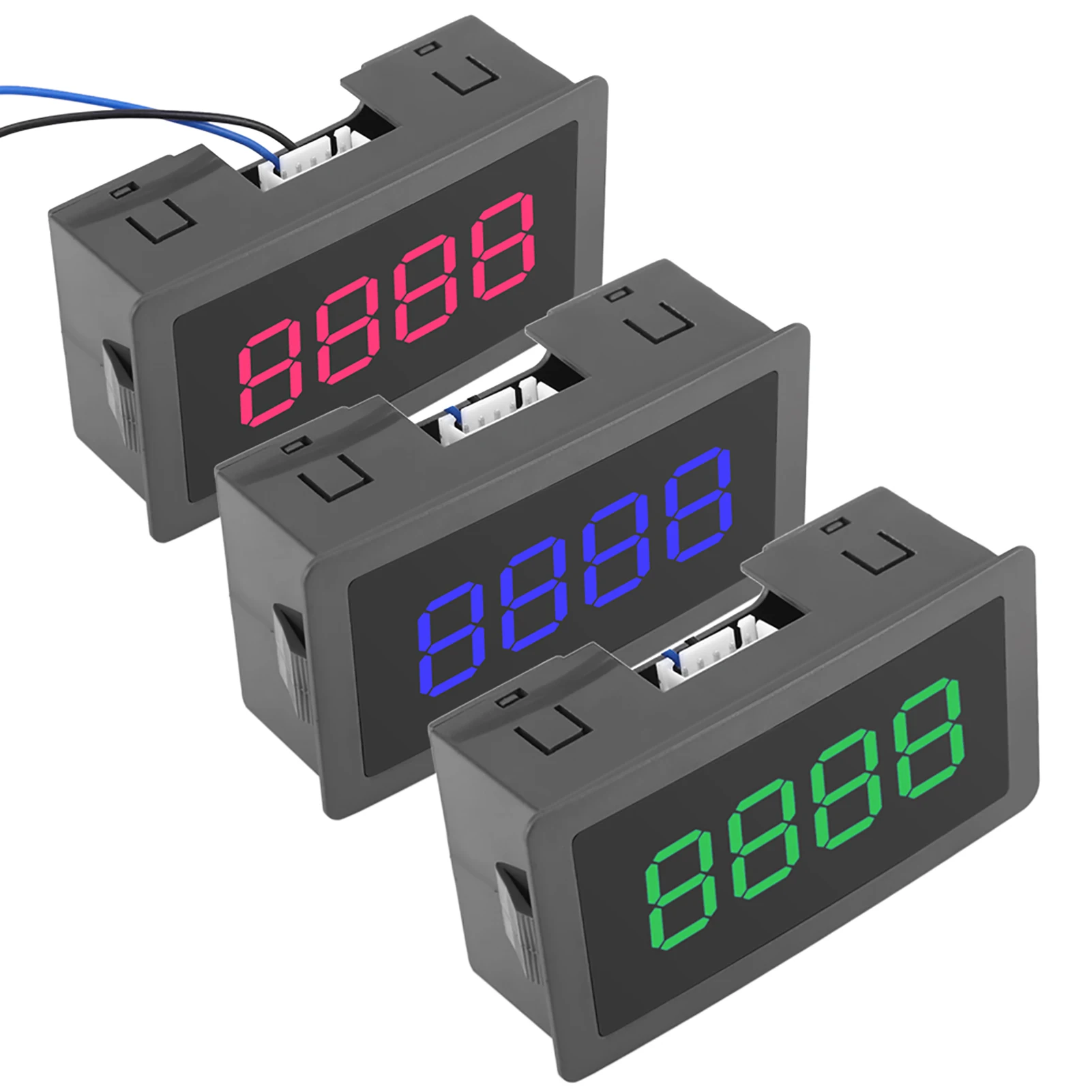 Counter  LED Digital Display 4 Digit 0-9999 Up/Down Plus/Minus Panel Counter Meter with Cable Digital Counter Up Down Counter