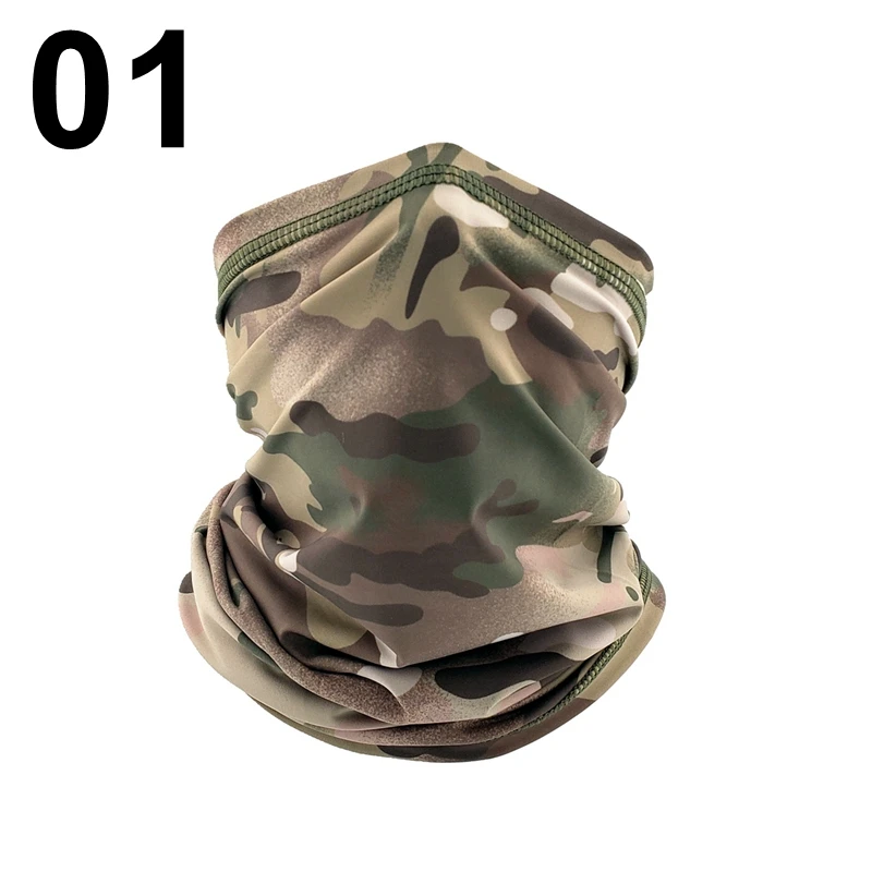 Half Face Bandana Schal Radfahren Angeln Wandern Sport Weiche Glatte Elastische Atmungsaktive Schlauch Hals Abdeckung Männer Taktische Gesicht Schal – Detail 11