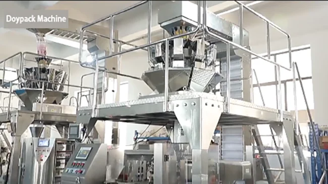 Automatic Doypack Package Food Dry Nuts Snack Packaging Cashew Nuts Snack Packing Machine Coated Peanut Packaging Machine