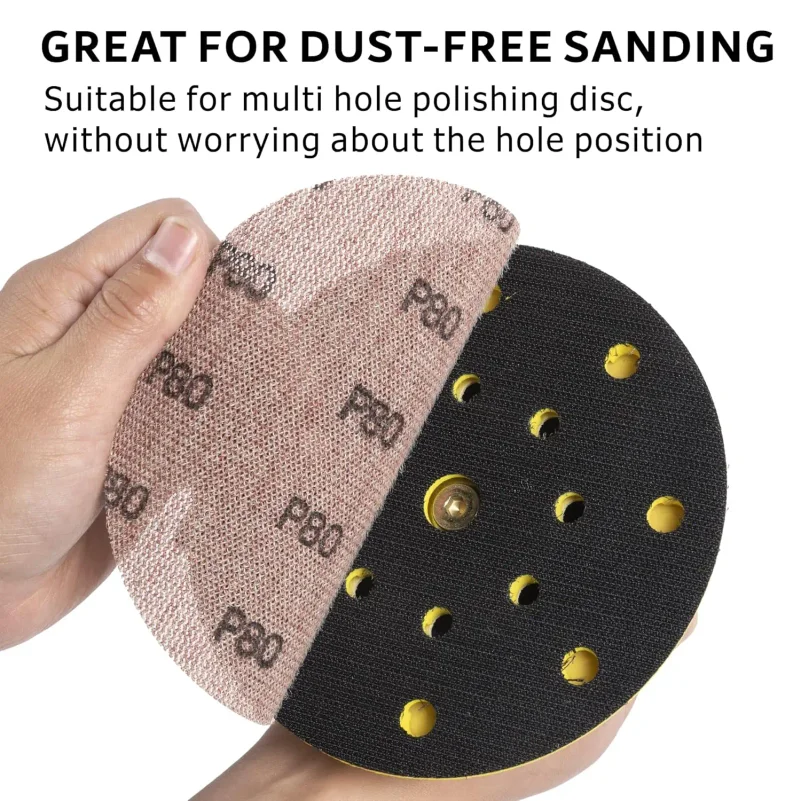 10Pcs 4/5/6/7inch Mesh Sanding Discs Hook&Loop Abrasive Dust Free Disc Anti-Blocking Sharp Grinding Sandpaper for Wood Furniture