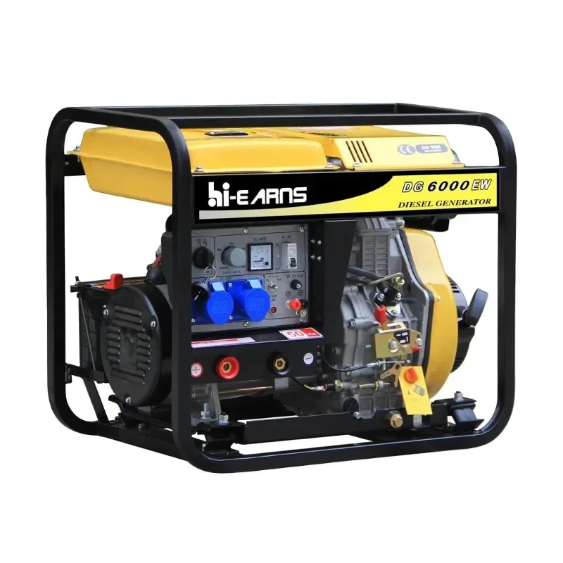 Hiearns Brand 1.8kw 180A 3.2 and 4.0 Mm Welding Rod Air Cooled Double-duty Welding Diesel Generator for Sale