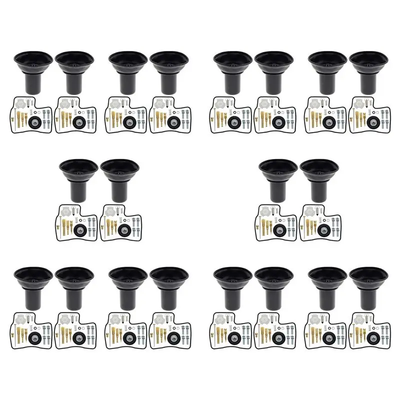 

20X Repair Kit Carburetor Diaphragm Plunger With Needle For Honda Steed Shadow VLX 400