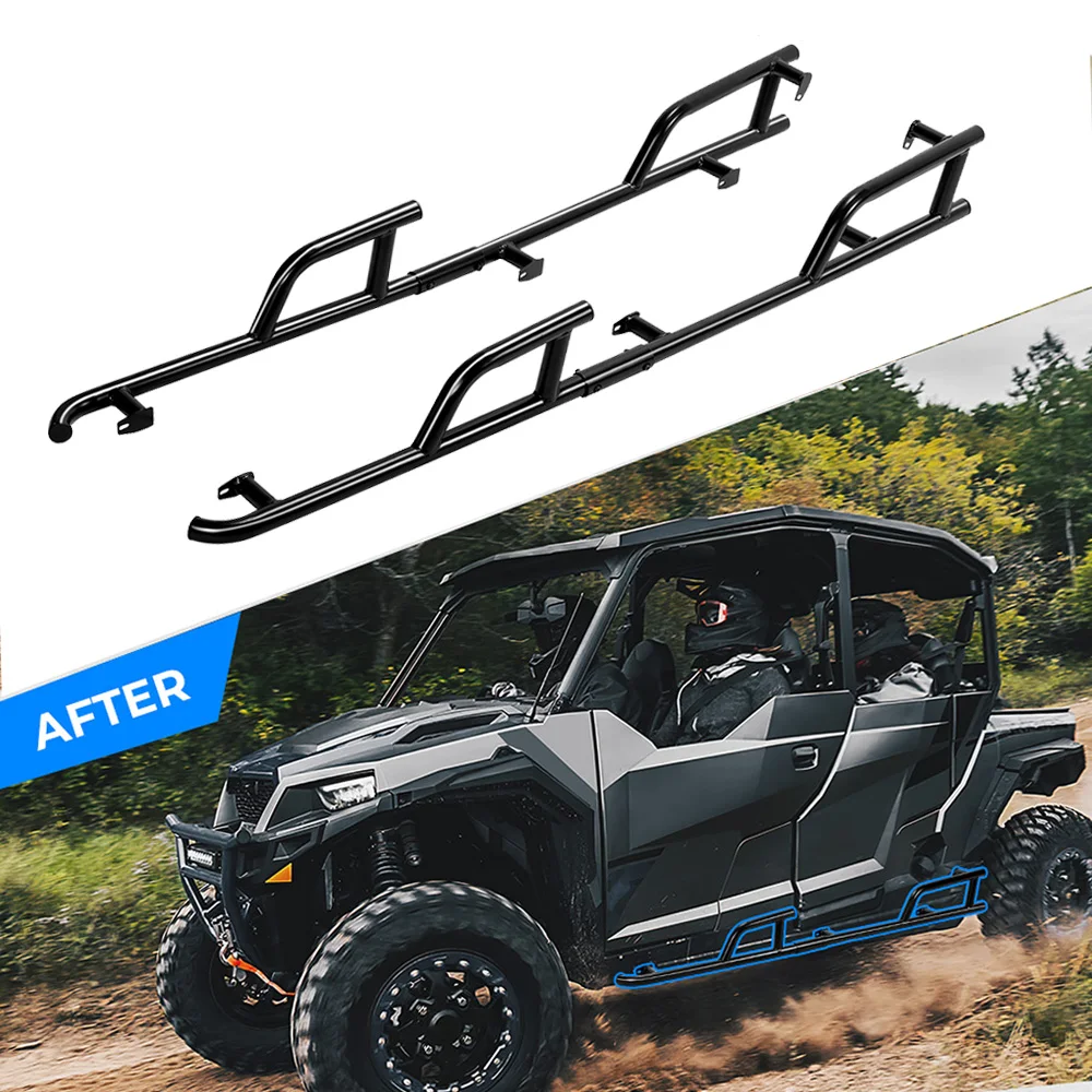 

KEMIMOTO UTV #2881992 Tubing Side Bumper Steel Rock Sliders Nerf Bar Compatible with Polaris General 4 1000 /XP 4 1000 2017-2025