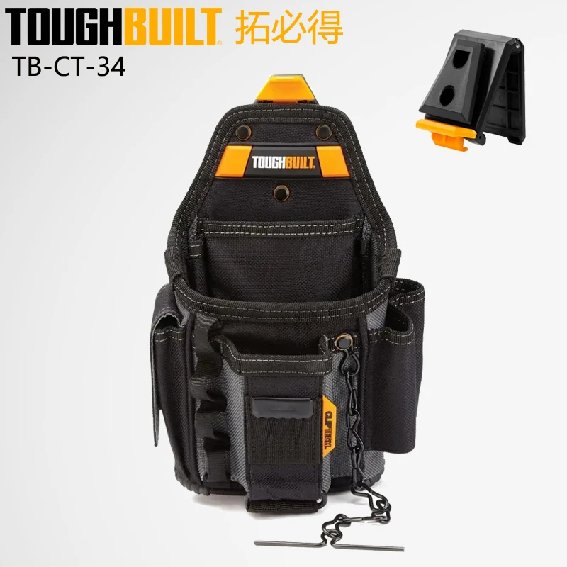 

TOUGHBUILT Оригинальная профессиональная сумка электрика для быстрого крепления, портативная сумка для инструментов TB-CT-34
