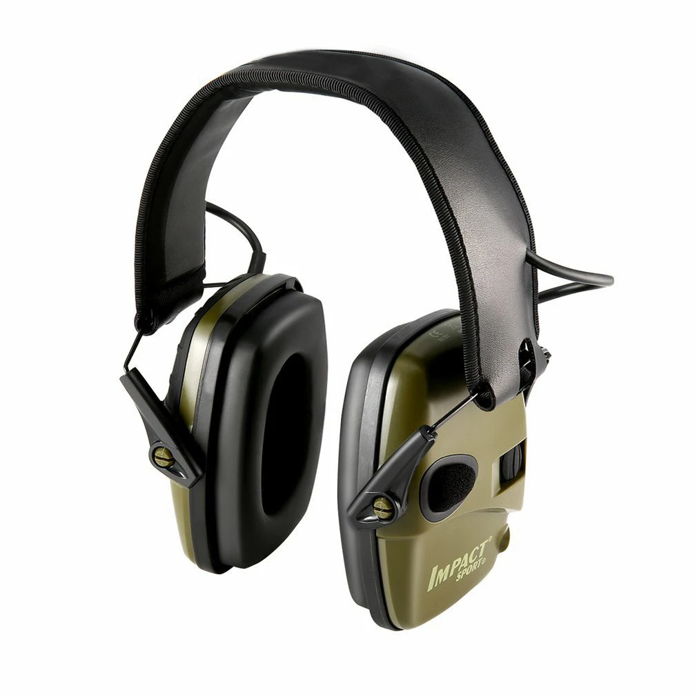 Casque antibruit pour le tir en plein air, amortisseur électronique supérieur, cache-oreilles, impact sportif