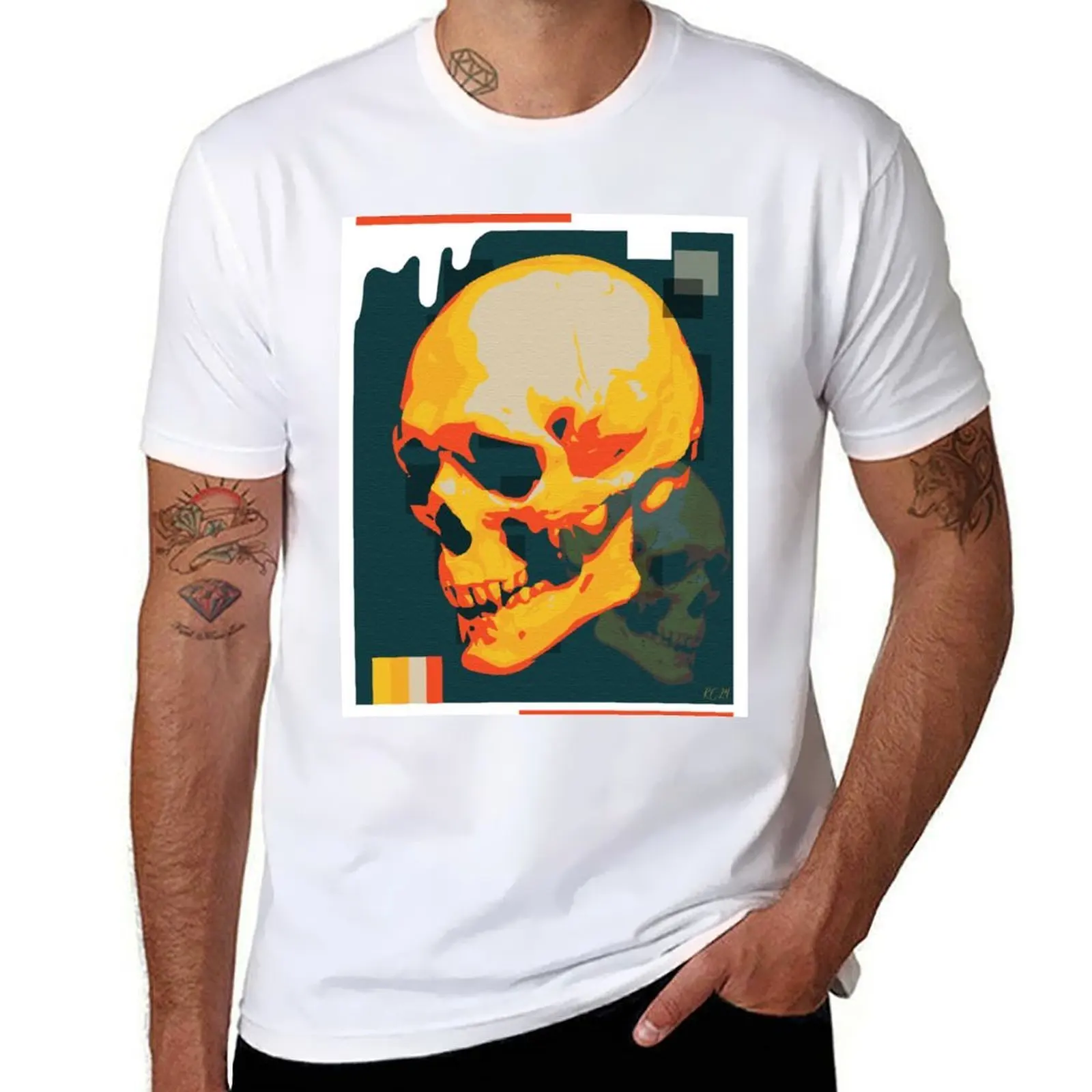 Vivid Remnants T-Shirt mens graphic t shirts t shirt for man T-Shirt