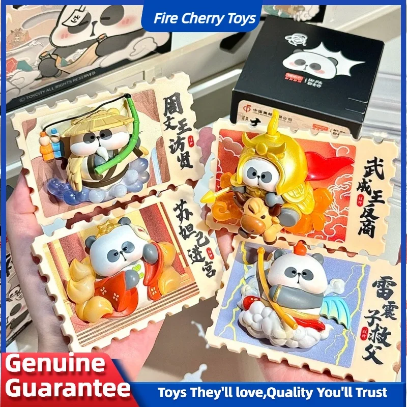 

Original Mr.Pa Rake Teacher'S Dream Return Sealing God Stamp Refrigerator Sticker Blind Box Panda Surrounding Magnetic Stickers