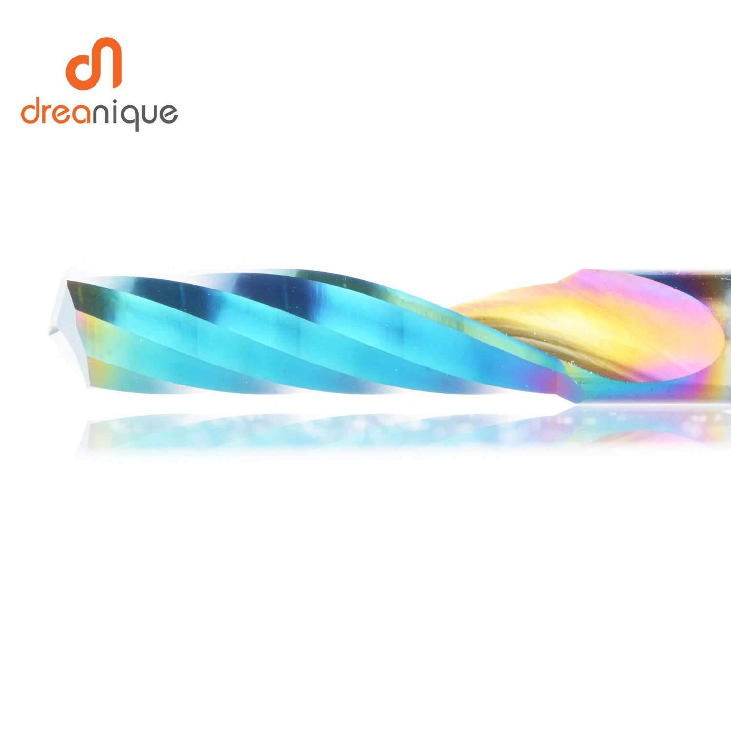 Imagem -04 - Peça Fresa Espiral de Carboneto de Flauta Única Aaaaa 3.175 mm Moinho de Alumínio Cnc Gravura 3d Carpintaria Revestimento Acrílico Dlc 1