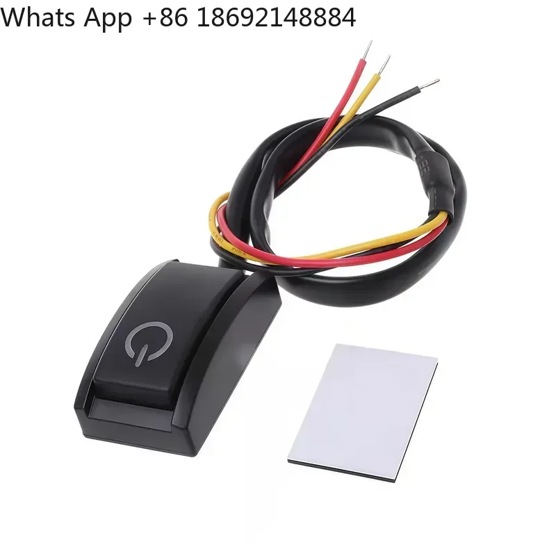 Paste Switch for Car Push Button Switch Modified Switch Accessories White Light 12V