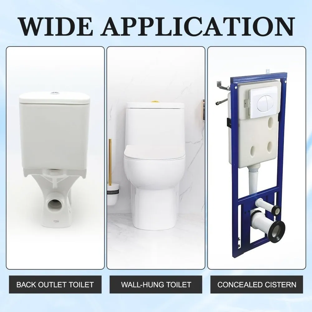 Wall Toilet Mounting Connection Set Designed for Geberit For 152.426.46.1 Hanging Toilets ABS PP and Metal Components