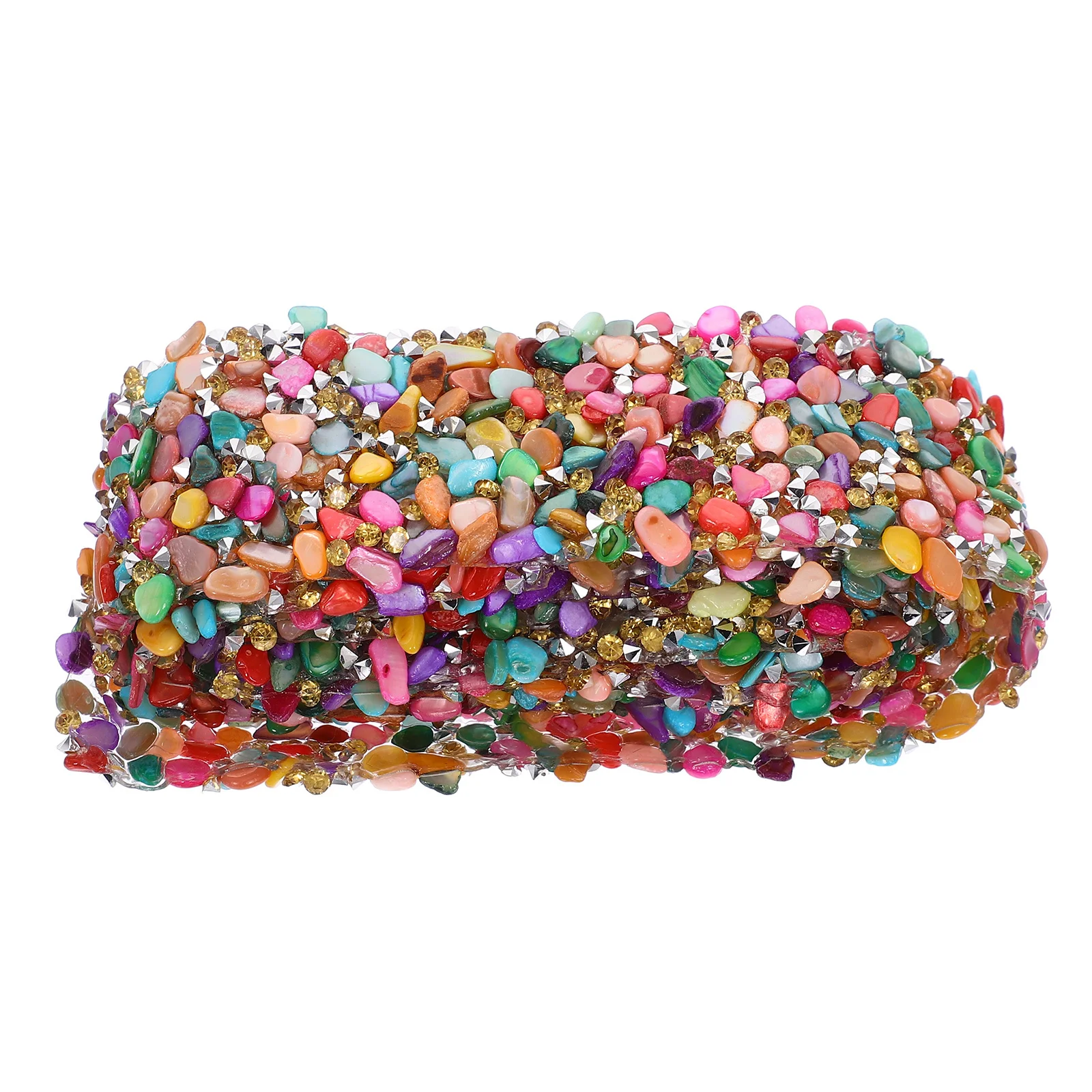

1 Meter Colorful Stones Glue Strip 3.5Cm Wide Rhinestone Lace Appliques Trim For Dress Sash Belt Diy Sewing Iron On