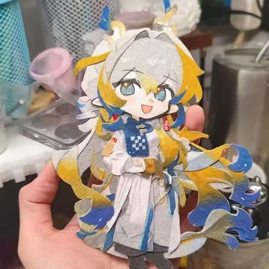 

Периферийная подвеска из нетканого материала Q-версии «Arknights» в том же стиле в качестве подарка на день рождения для одноклассников.