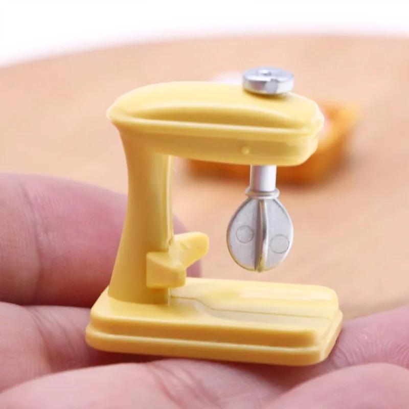 1 قطعة 1/12 دمية صغيرة لطيف خلاط خلاط نموذج الغذاء اللعب مسرح المطبخ مصغرة دمية ديكورات منزلية أثاث الإكسسوارات