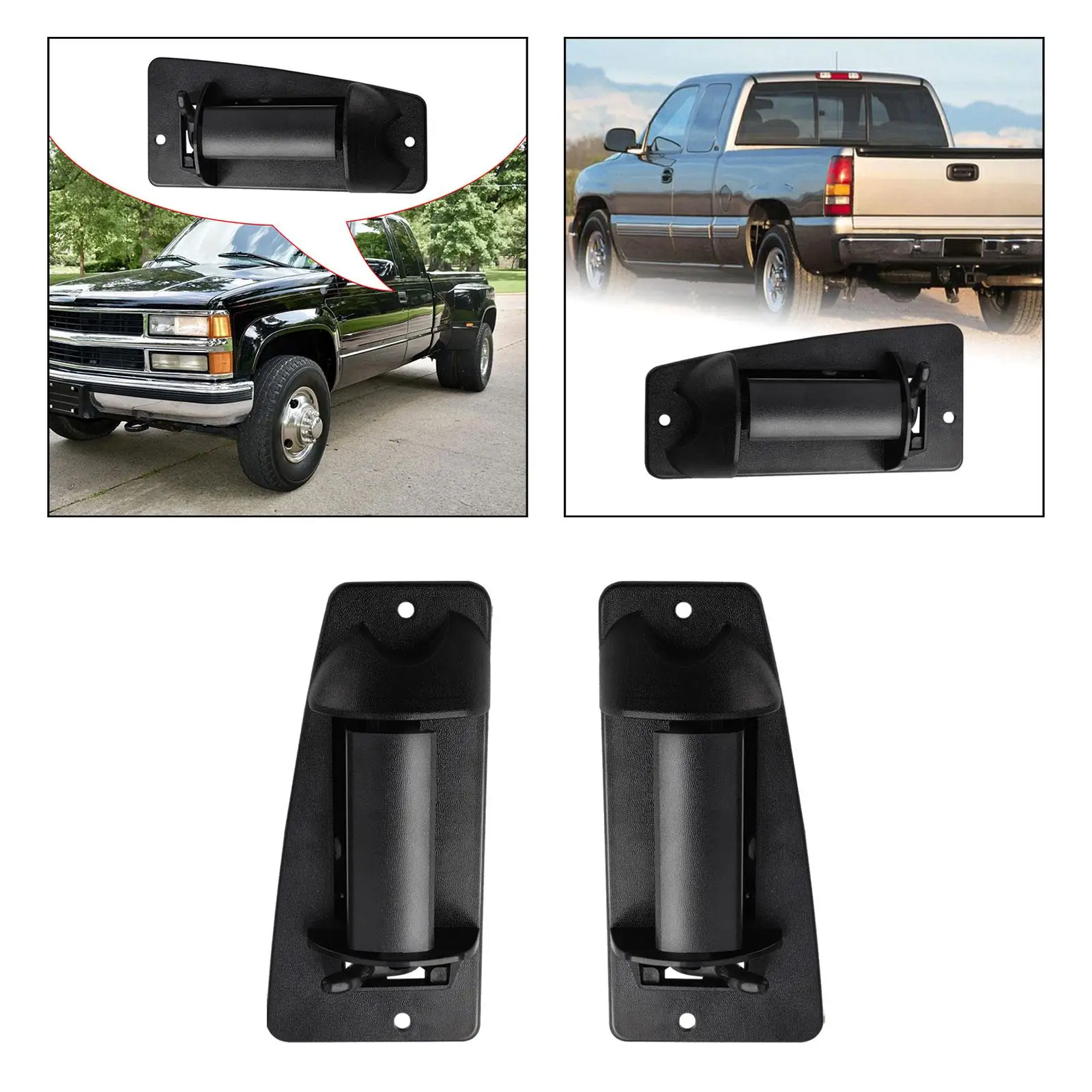 Exterior Door Handle Black Heavy Duty High Quality for GMC Sierra 1500 1999-2006 2500 3500 1999-2007 Automotive Accessories