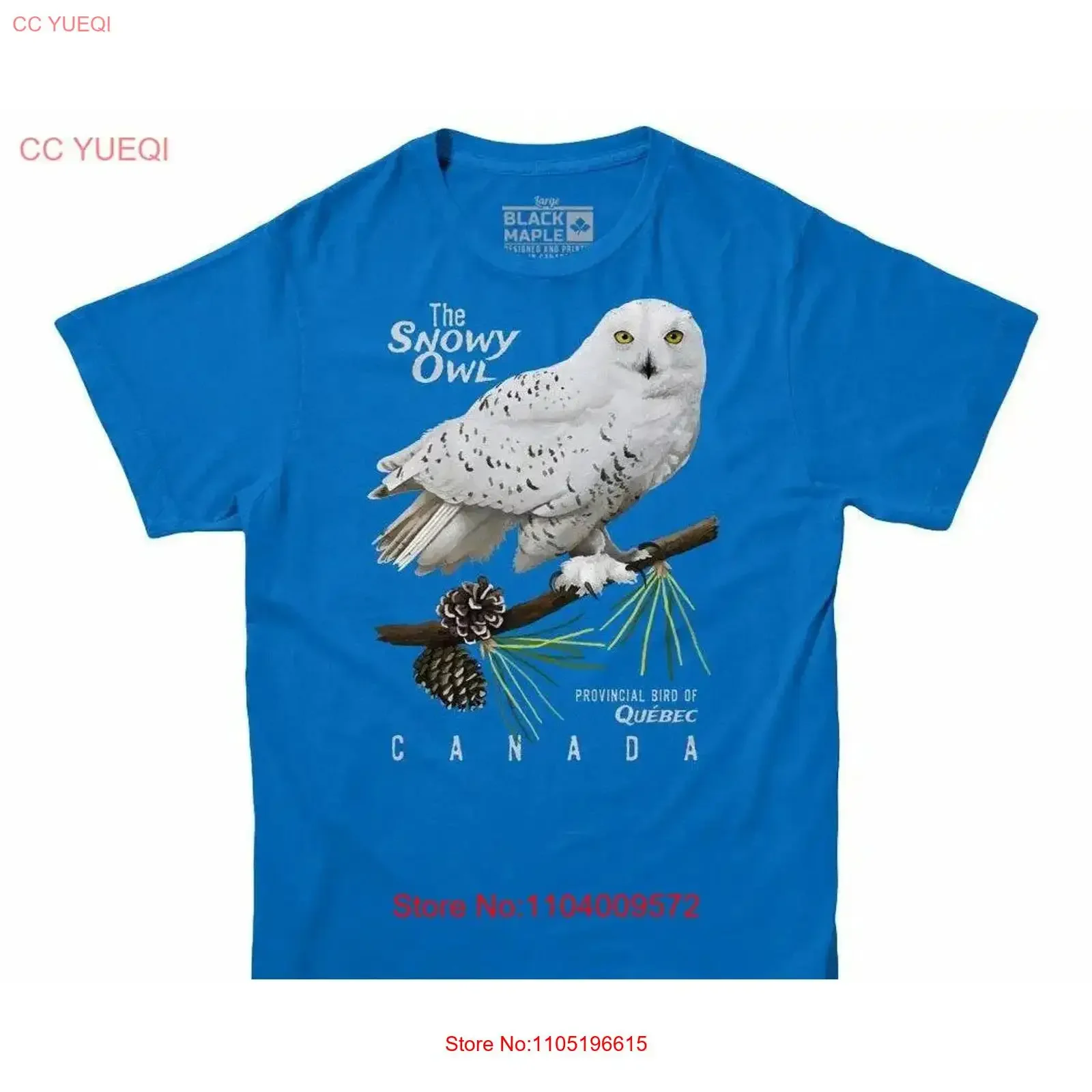 Quebec Snowy Owl Provincial Bird Mens T Shirt Clothing Canadian and Proud Wildlife vintage Washed graphic streetwear fashion
