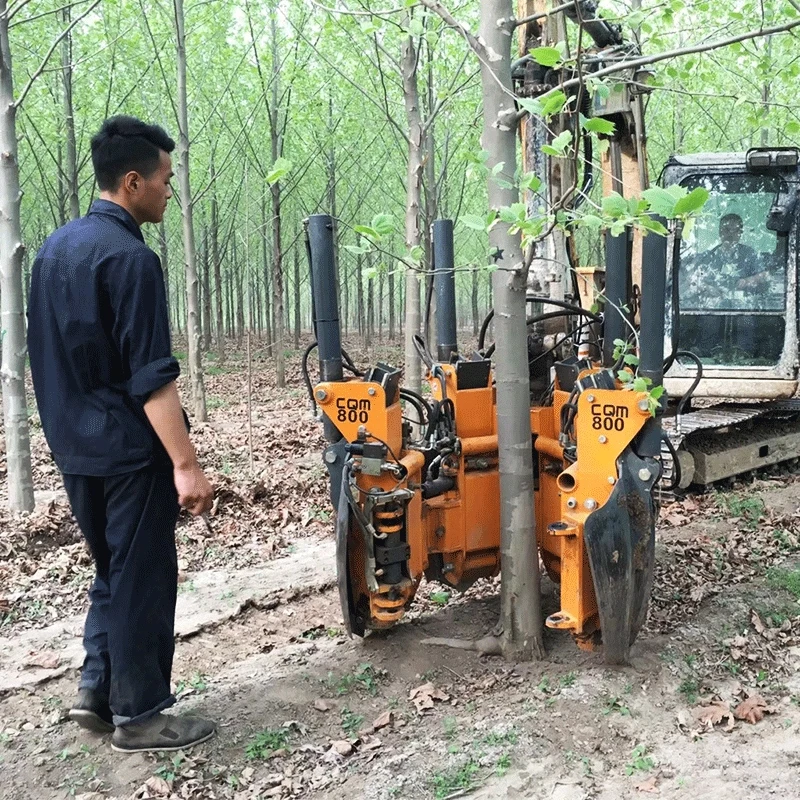 Tree Digger Head 4-Lobe/6-Lobe Excavator-Converted Tree Transplanter Tree-Gripping with Root Ball Fully Automatic Hy(Customized)