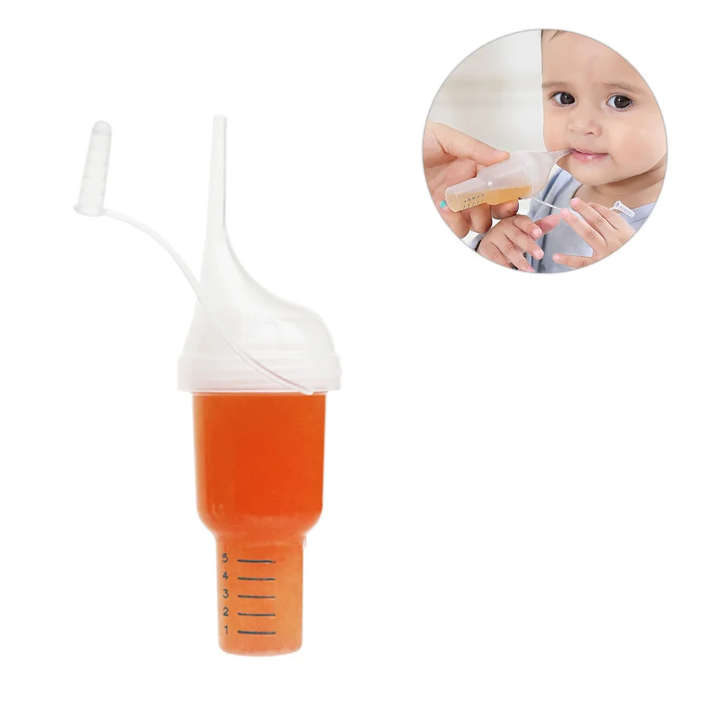 

Professional Children Anti Choking Feeder 25ml Capacity Eco Friendly PE Material Baby Spoon Pipette Liquid Food Dropper Infants