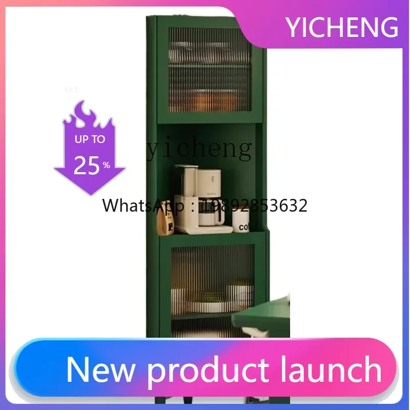 LYY side cabinet corner solid wood corner storage wine cabinet fan decoration home  home decoration accessories