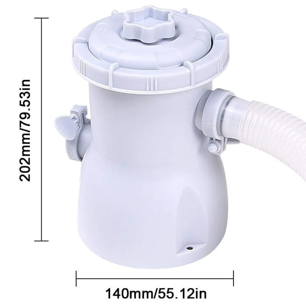 Energy-Saving 220V Electric Pool Pump Filter Efficient Circulating Water Cleaner For Above-Ground & Inflatable Pools