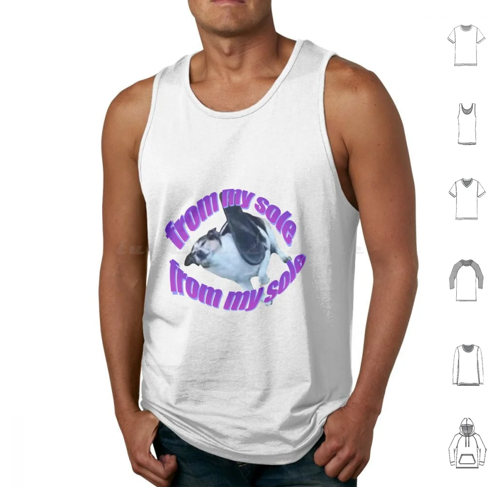 From My Sole Tank Tops Vest Sleeveless Sole Soul Dog Sandel Hit Vapourwave Word Art 2000 Windows Cool Hurt Meme Reactiom
