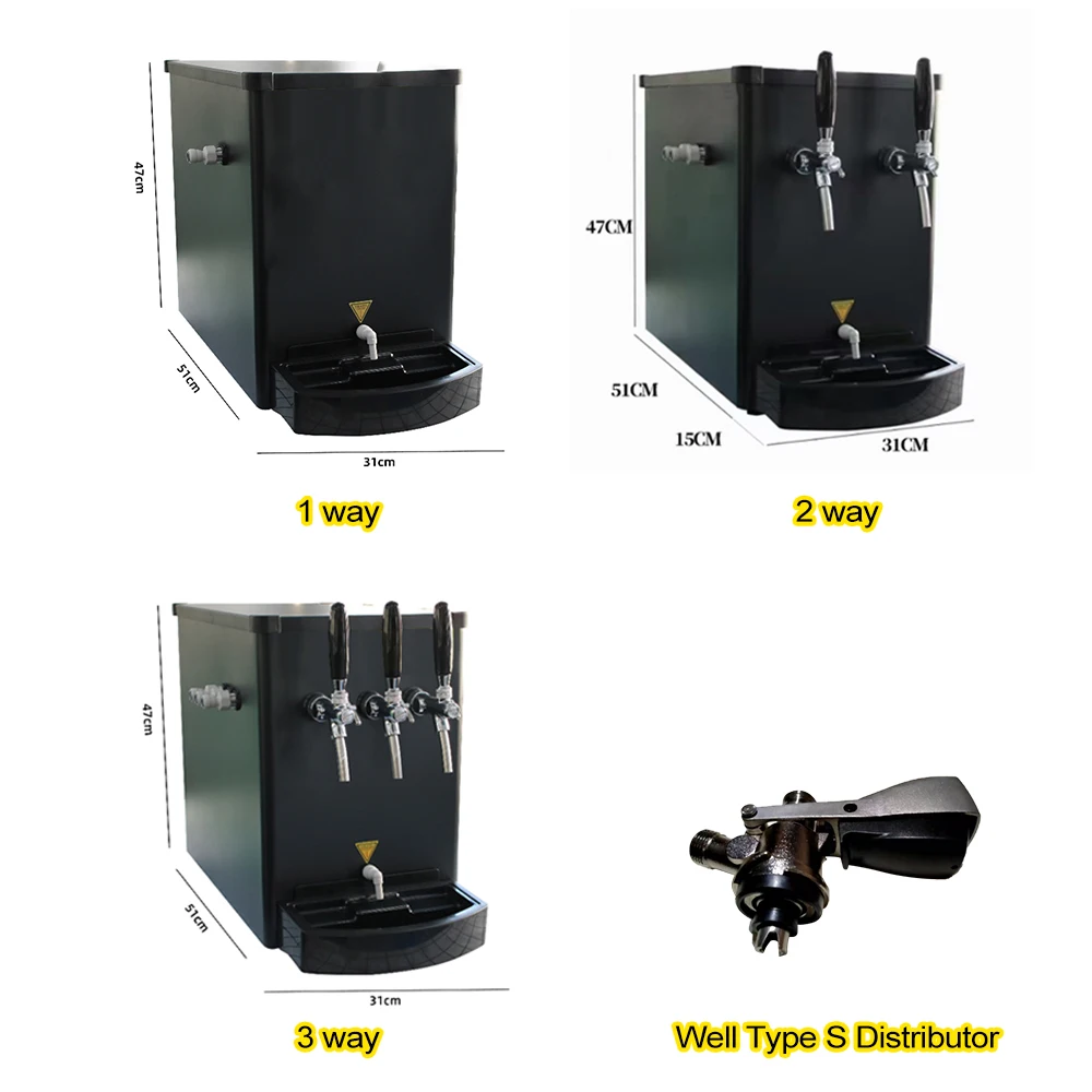 Automatic Draft Beer Cooler Dispenser Machine Popular Draft Beer Dispenser Beer Cooler for Bar