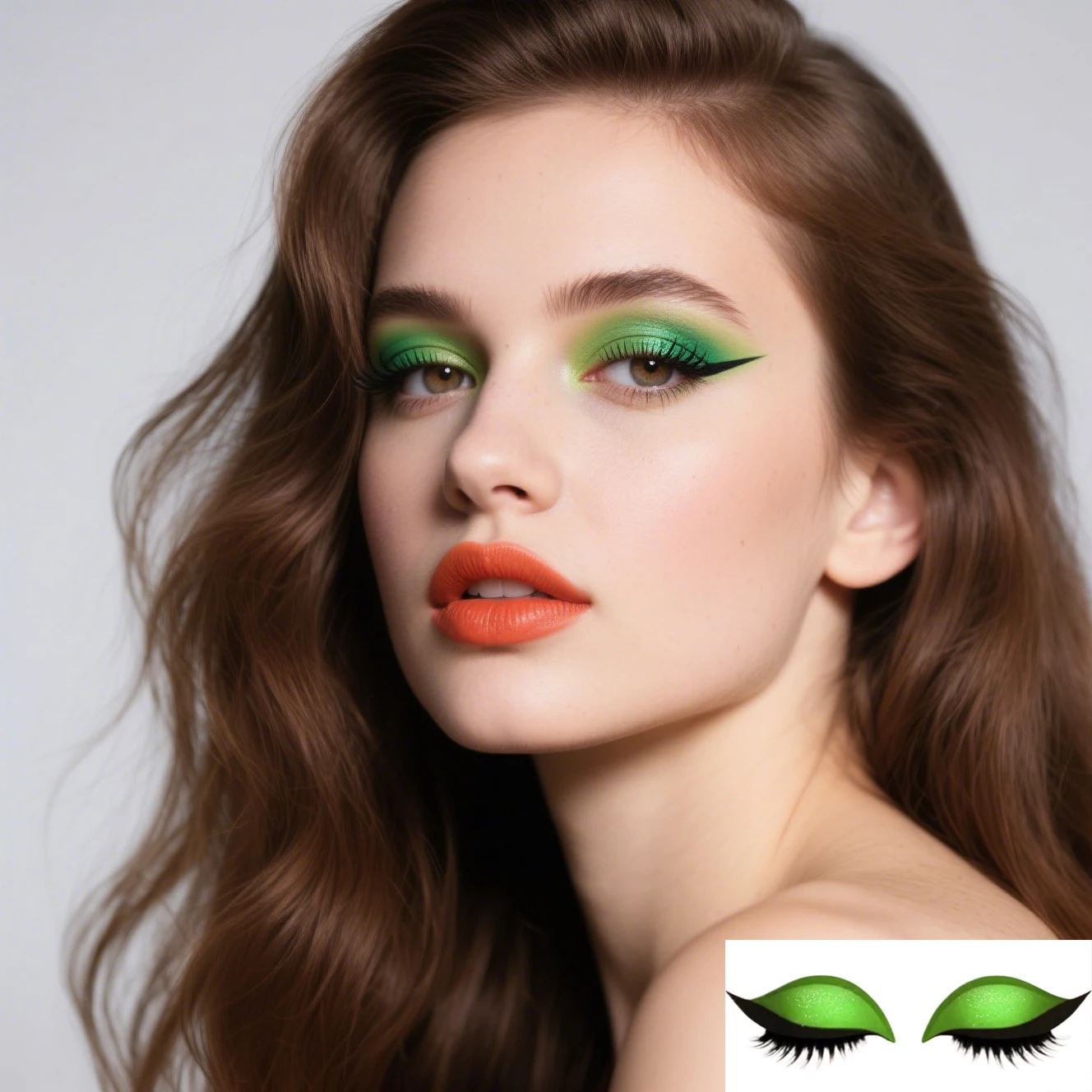 สีสันขี้เกียจขนตาสติกเกอร์,Reusable Lazy Eye Shadow Eyelash Patch,กันน้ําSelfกาวสติกเกอร์แต่งหน้าขนตาปลอม