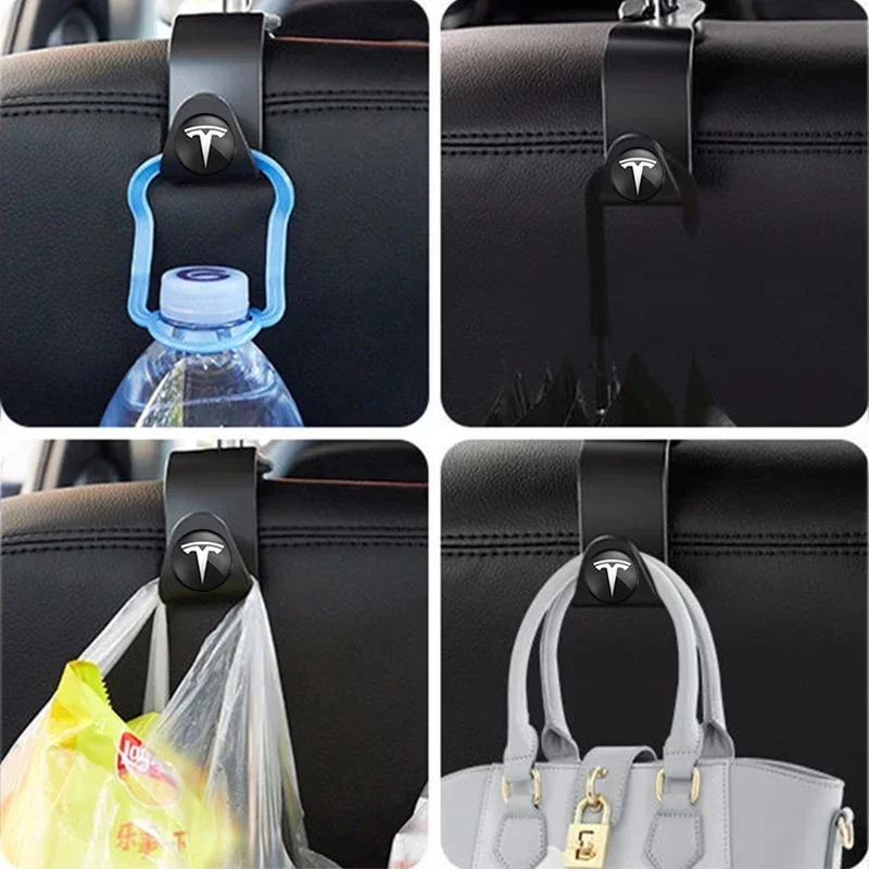ABS Car Interior Styling Seat Back Hook Holder for Tesla Model S X Y 3 Roadster P75D P85D P90D P100D Accessories