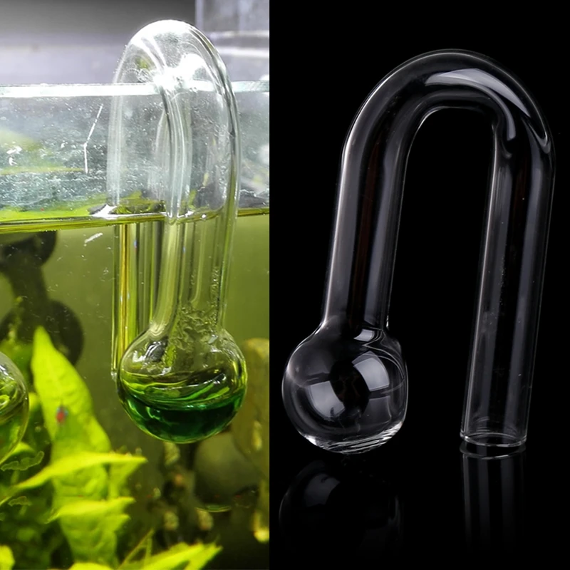 Glass Drop-Checker CO2 for Planted Aquariums Easy to Hang Compact Size