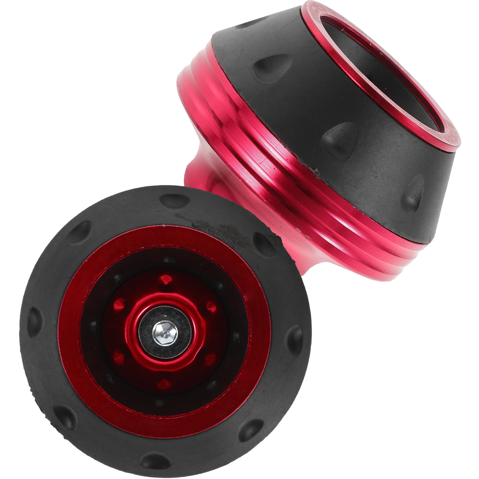 

2pcs Anti fall Cup Front Fork Motorcycle Wheel Protection Alloy Durability Red Color Cushion Modification Accessory Riding