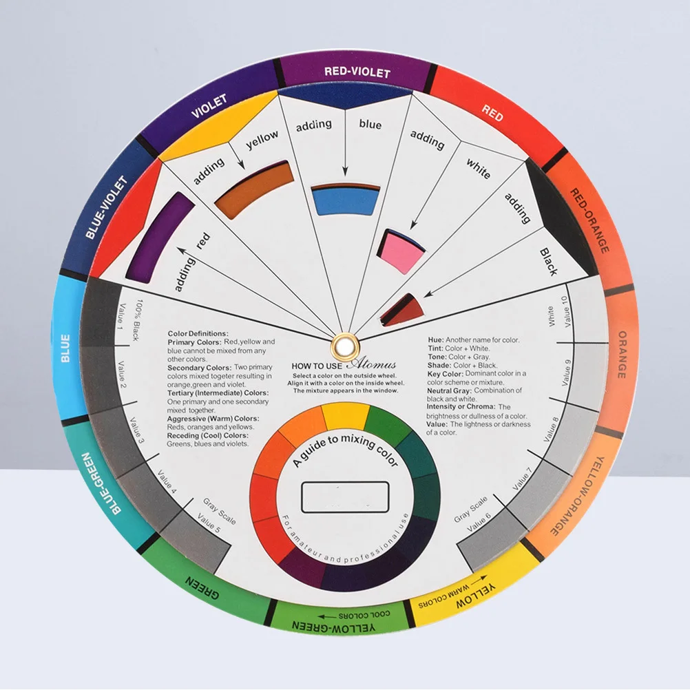 

Mini Paper For Tattoo Artists Professional Pigment Tool Chart With Central Guide For Beginners Tattoo Pigment Wheel