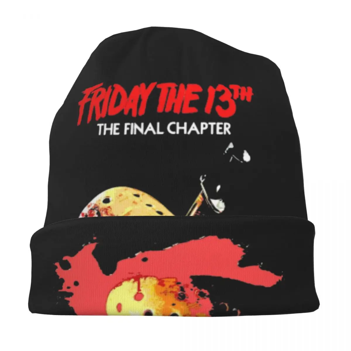 Sexta-feira 13 Jason Voorhees Chapéu de tricô para homens e mulheres, Horror Movie Bonnet, gorro macio, Halloween Chemo Cap, acessórios de inverno, populares