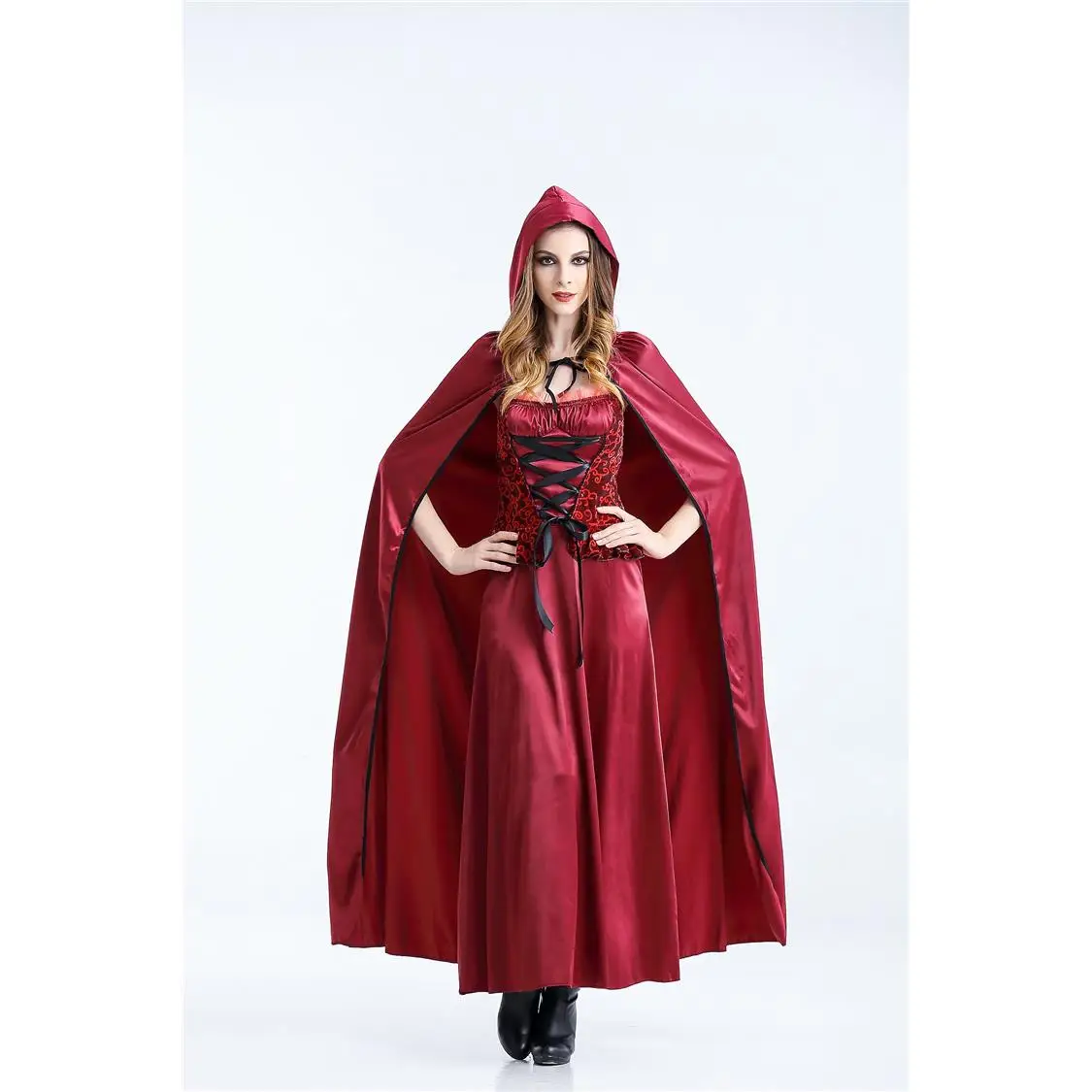 

Princ Costume Little Red Riding Hood Castle Queen loween Game Role-plang Women's Traditional Ethnic Stage Costume