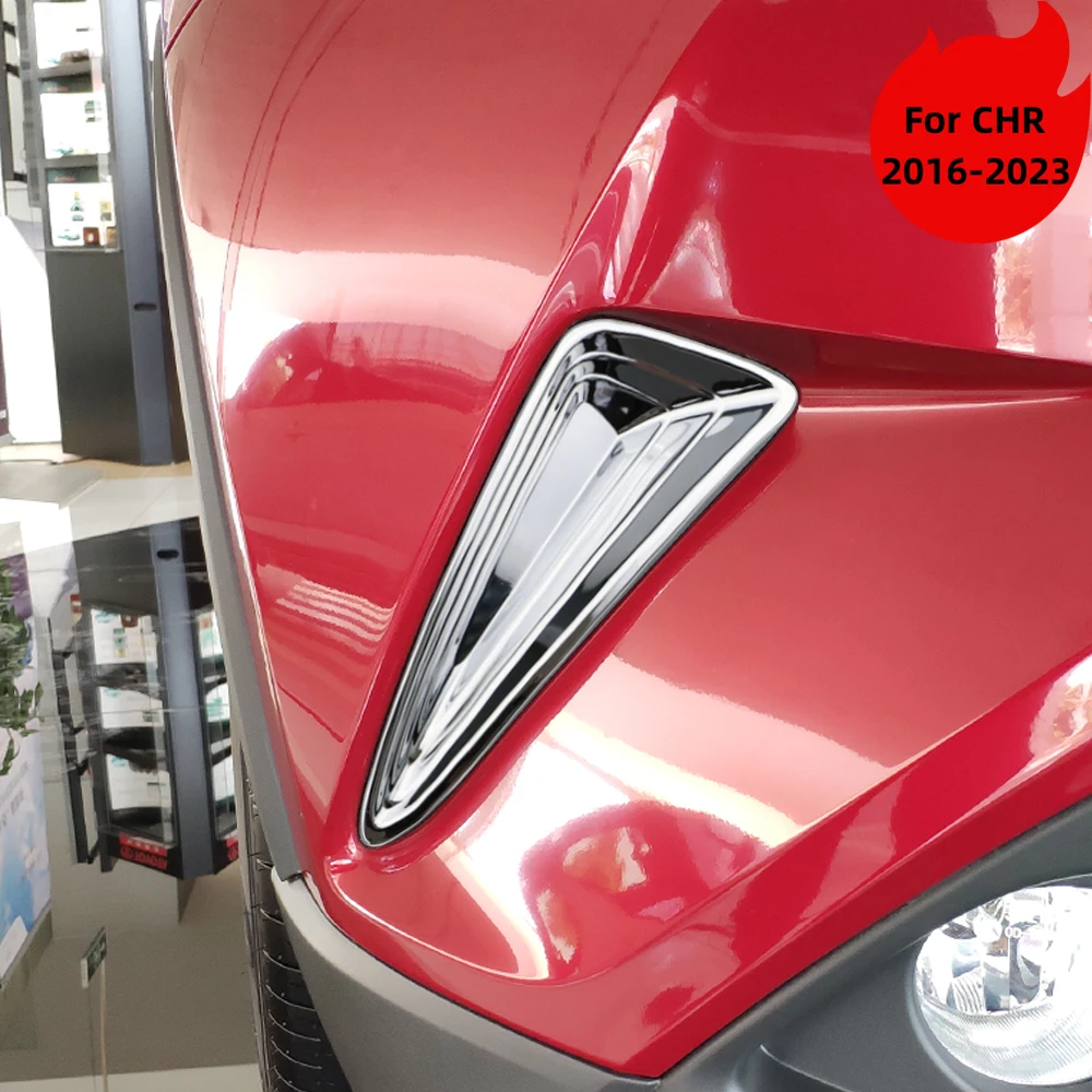

Car Fog Light Cover for Toyota C-HR CHR 2017 2018 2019 2020 2021 2022 ABS Eyebrow Lamp Head Front Grille Outlet Vent Frame Trim