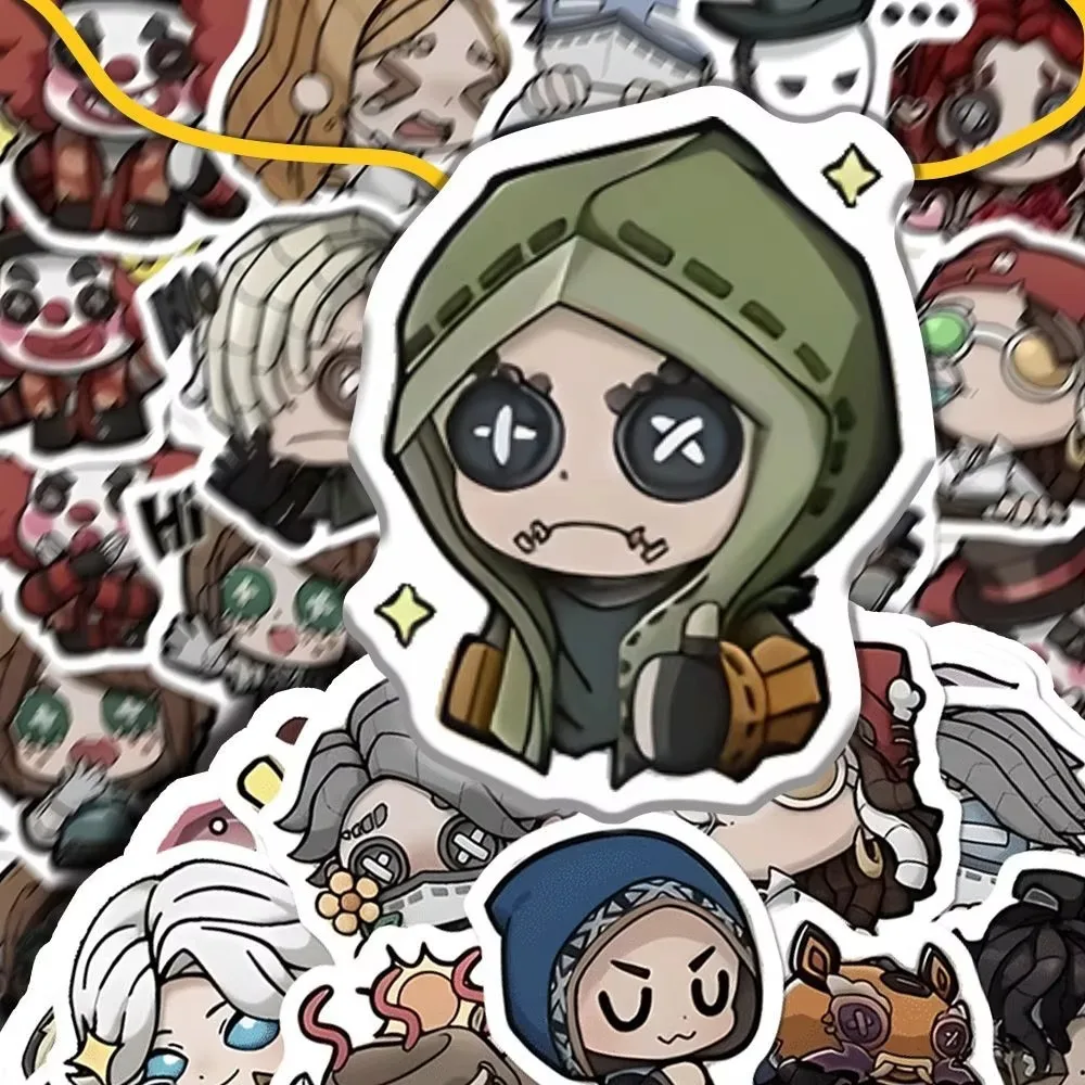 65Pcs Identity V Cute Q-version Stickers for DIY Laptop Phone Motorcycle Bike Car Kawaii Cartoon Fifth Personality Decals