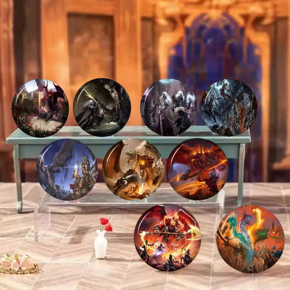 Game D-Dungeons And D-Dragons Anime Brooches Cute Cartoon  Badge Jacket Jeans Lapel Pin Gift Accessorie