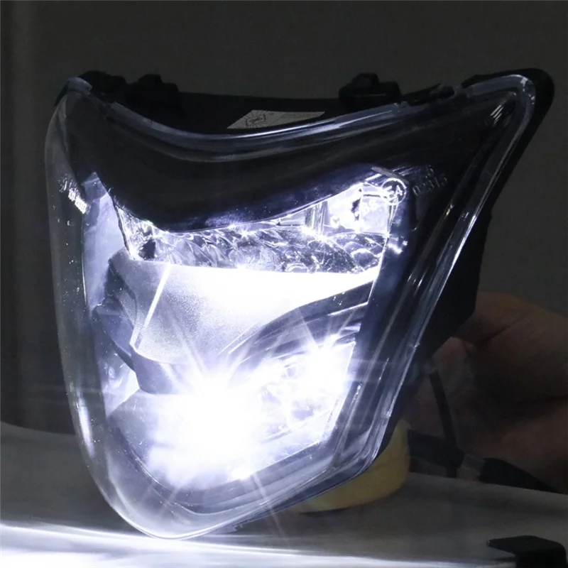 

Motorcycle Headlight Fairing Fender For Yamaha LC135 V1 135GP Head Light LED 12V 35W Spoiler Mask Lens Cover Dirt Bikes Durable