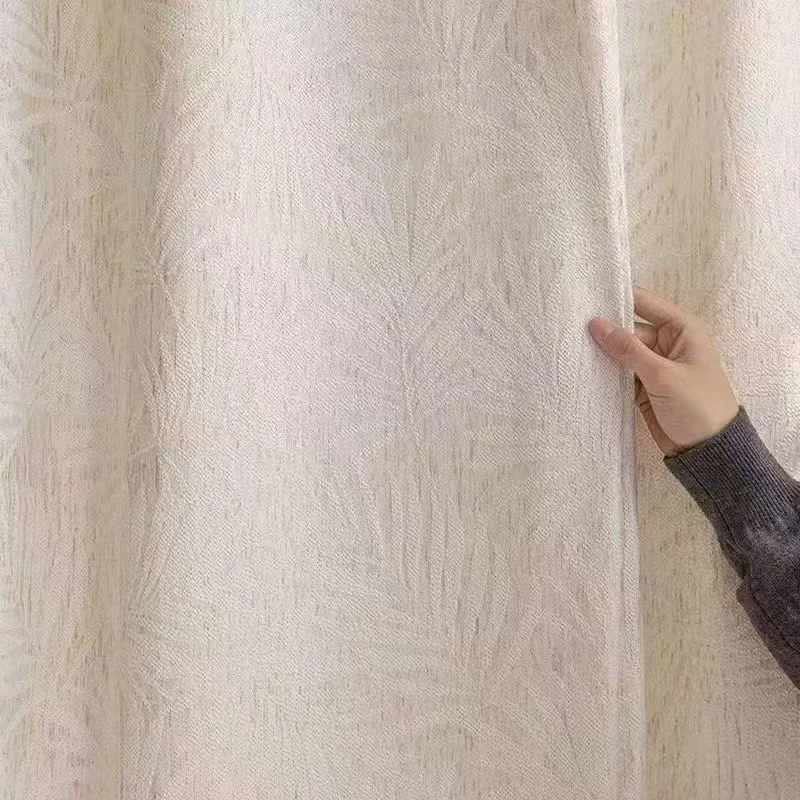French-style Dark Pattern Relief Luxury Modern High-end Bedroom, Living Room and Balcony Curtains
