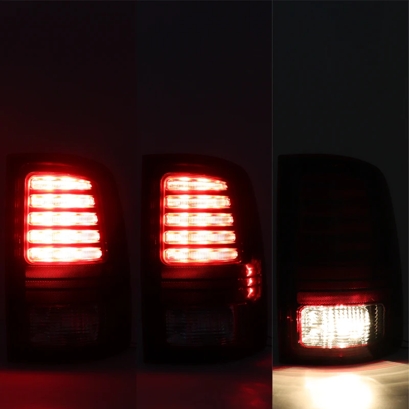 Car Rear LED Tail Light Tail Lamp Taillights Stop Brake Lamp Reverse Light 68093081AC 68093080AC For Dodge Ram 1500 2013-2018