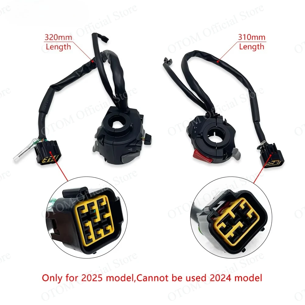 For SURRON Ultra Bee 2025 Multifunction Switch E-Bike Left Right Combination Switch Motorcycle Modified Handlebar Control Button