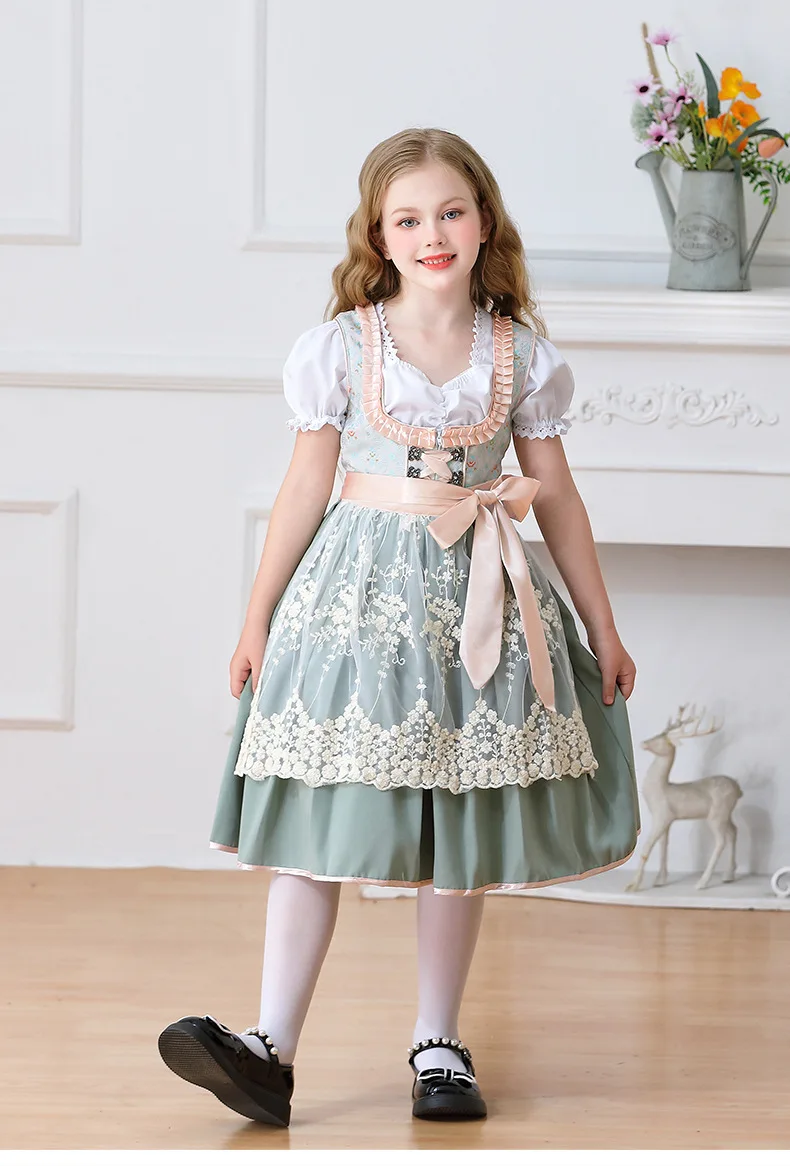 Deutsches Oktoberfest München Farm Girl Süßes Niedliches Kleid Karneval Kinderkleidung Dienstmädchen Kinderkleidung Auftrittskostüm – Detail 26