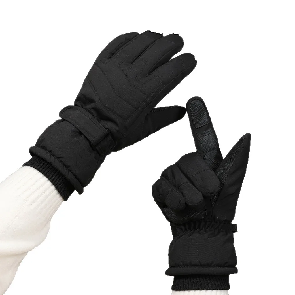 Winter gloves for keeping warm, water-resistant, non-slip, with touchscreen functionality – ideal for outdoor cycling and skiing