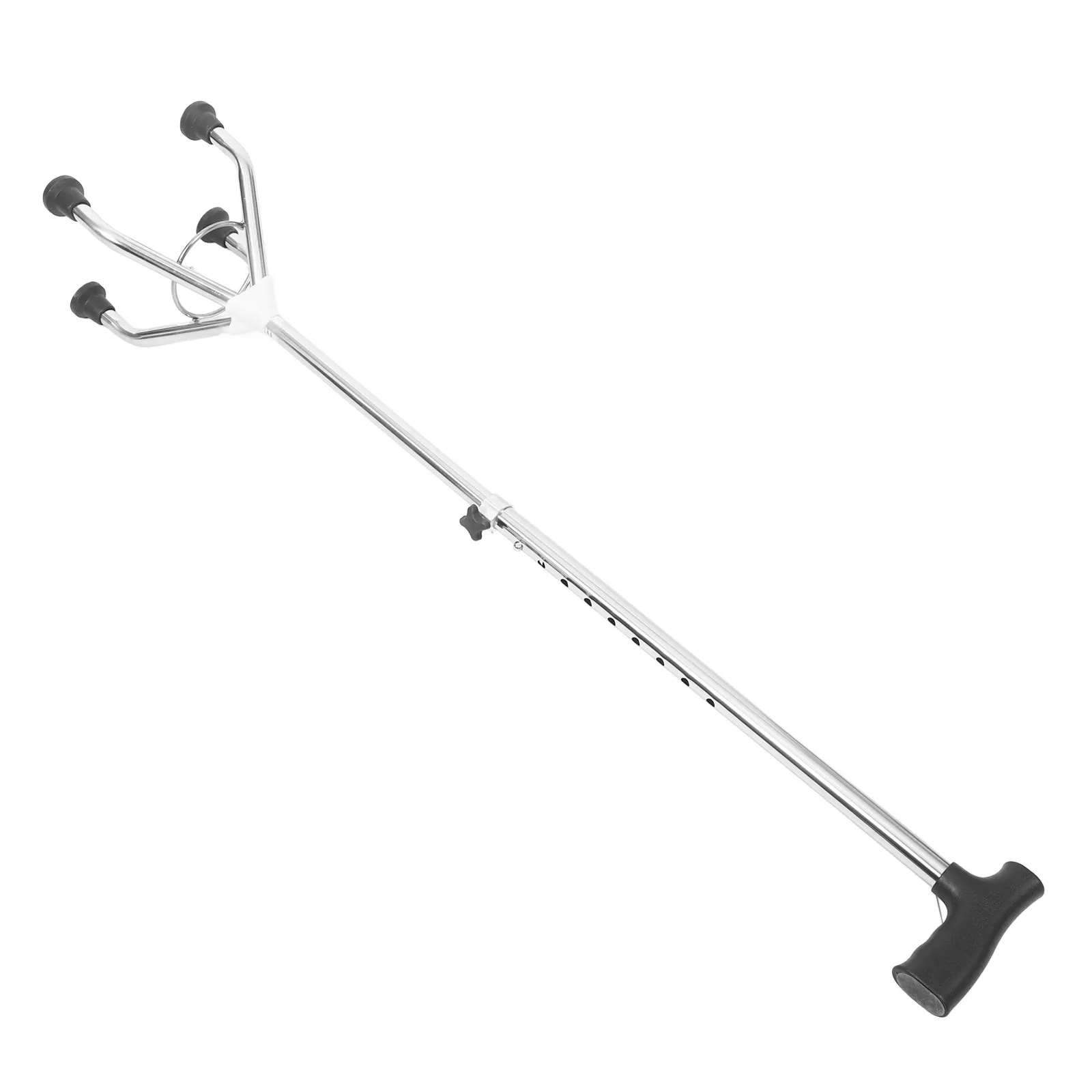 

Nonslip Four-Legged Walking Cane Adjustable Trekking Pole for Hiking Camping Detachable Design Senior Support Outdoor Equipment