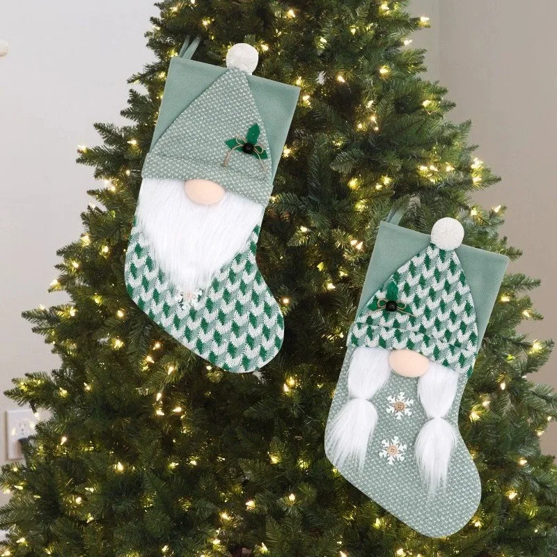 2025 Party Festival Christmas Supplies: Faceless Gnome Doll Stocking Socks – Santa Claus Gift Bag & Xmas Tree Hanging Ornament - Image 4