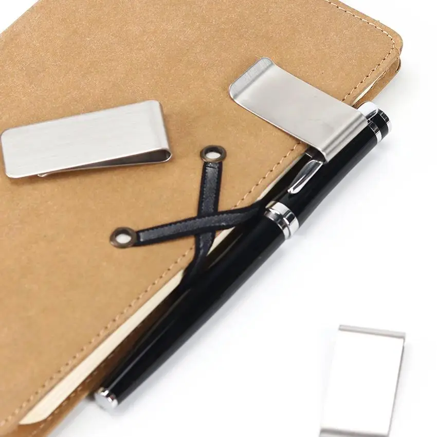 محفظة نقود نحاسية صلبة عتيقة للرجال ، حامل مشبك معدني لفاتورة النقود ، مجلد بطاقات الهوية الائتمانية ، محفظة صغيرة للرجال #5