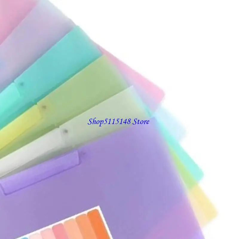 F3MA 6PCS File Paper Sleeves Folder مع مشبك دوار مفتوح للمكتب