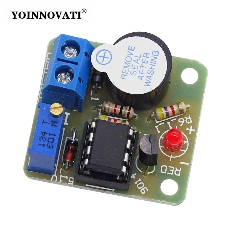 12V/9V Battery Low Voltage Protection Module - Over-Discharge Prevention with Sound & Light Alarm