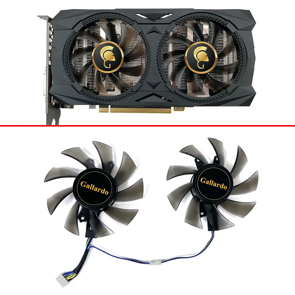 2pcs Cooling Fan 75mm 4pin T128015SU RTX2070 2060 SUPER  Gallardo GPU FAN For MANLI RTX2070 RTX 2060 SUPER 8G Gallardo video fan